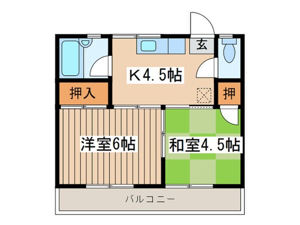 ハイム青木の物件間取画像